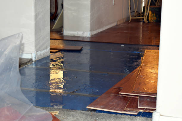 Professional Sewage Cleanup technician working in Oakland, ME